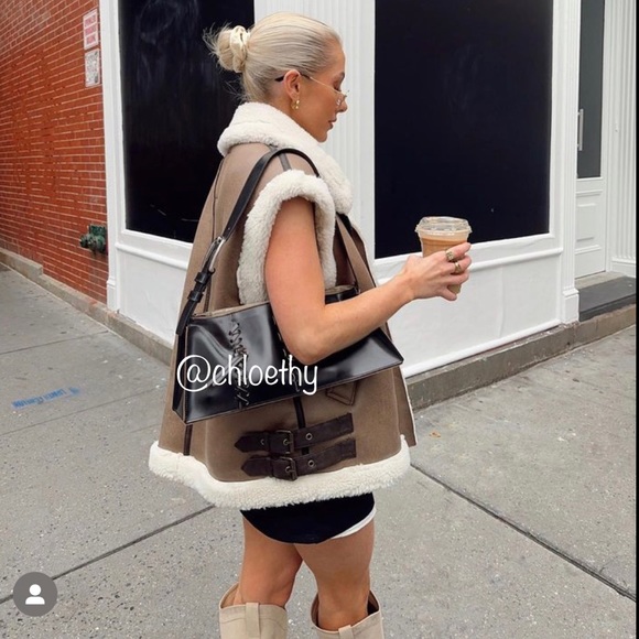 Zara COMBINATION FLEECE VEST - Picture 11 of 16